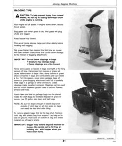 Alternative view of John Deere GX70 & GX75 Riding Mowers Operator's Manual (OMM95318)