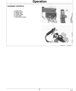 Alternative view of John Deere 113 Hedge Trimmer Operator's Manual (OMM95328)