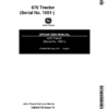 John Deere 670 Tractor (001001-) Operator's Manual (OMM95786)