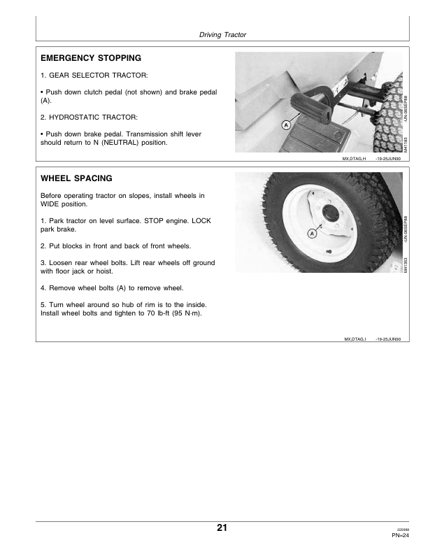 John Deere 240, 260, 265 & 285 Lawn & Garden Tractors Operator's Manual (OMM96102) - Image 3