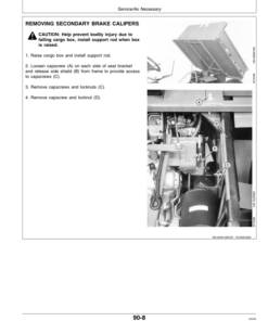 Alternative view of John Deere 626 Homologated All Material Transporter Operator's Manual (OMM97086)