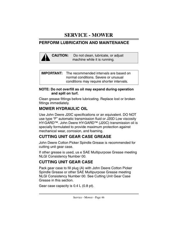 John Deere 365 Hydraulic Gang Mower (010001-) Operator's Manual (OMMT1773) - Image 2