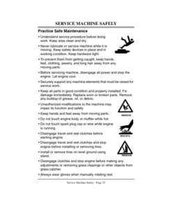 Alternative view of John Deere 220 Walk-Behind Greens Mower Operator's Manual (OMMT2169)