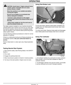 Alternative view of John Deere 1200A Bunker Rake Export Edition (010001-150000) Operator's Manual (OMMT2178)