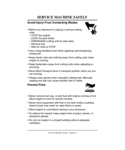 Alternative view of John Deere 2243 Gas Professional Greensmower Operator's Manual (OMMT2324)