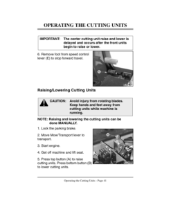 Alternative view of John Deere 2243 Diesel Professional Greensmower Operator's Manual (OMMT2697)