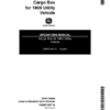 John Deere Cargo Box for 1800 Utility Vehicle Operator's Manual (OMMT3557)