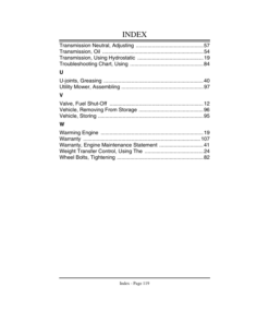 Alternative view of John Deere 2653 Professional Utility Mower (010001-) Operator's Manual (OMMT4666)