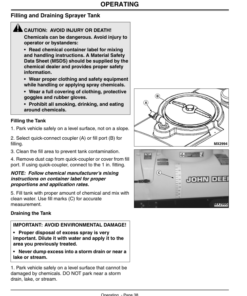 Alternative view of John Deere HD200 Sprayer Attachment North America (010001-30000) Operator's Manual (OMMT6327)