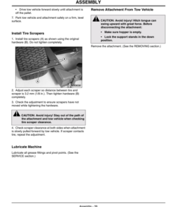Alternative view of John Deere TC125 Turf Collection System Operator's Manual (OMMT6674)