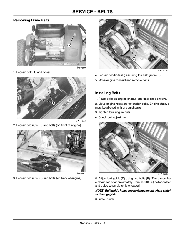 John Deere 180B, 220B, 260B Walk-Behind Greensmower (010001-) Operator's Manual (OMMT7379) - Image 2