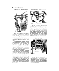 Alternative view of John Deere A2, T2 Two-Row, A4, T4 Four-Row Crop Cultivators Operator's Manual (OMN159009)
