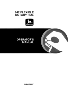 John Deere 642 Rotary Hoe, Flexible Operator's Manual (OMN159067)