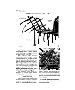 Alternative view of John Deere C-10 Field Cultivator Operator's Manual (OMN159101)
