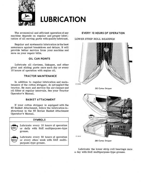 John Deere 280, 282 Cotton Strippers Operator's Manual (OMN159150) - Image 2