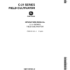 John Deere C-21 Series Field Cultivator Operator's Manual (OMN159182)