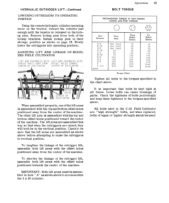 Alternative view of John Deere C-21 Series Field Cultivator Operator's Manual (OMN159182)