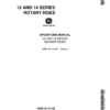 John Deere 12, 14 Series Rotary Hoes Operator's Manual (OMN159194)