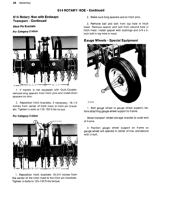 Alternative view of John Deere 414, 614, 814 Rotary Hoes Operator's Manual (OMN159243)