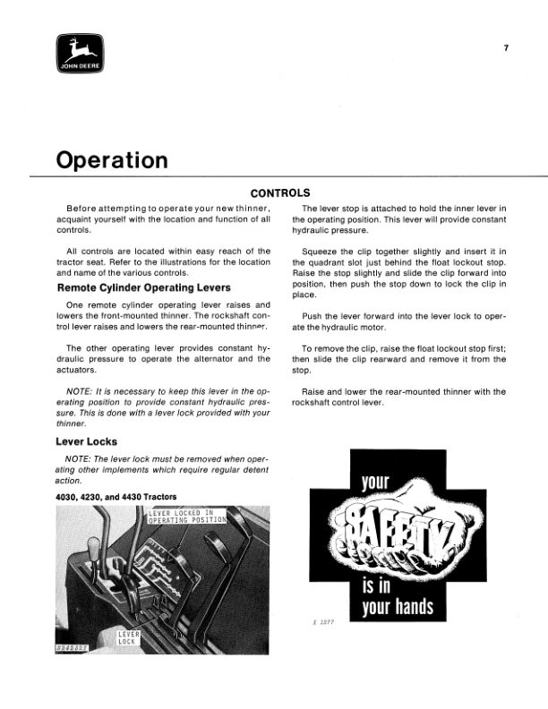 John Deere 100K Synchronous Thinner Operator's Manual (OMN159304) - Image 2