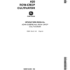John Deere A20 Row-Crop Cultivator (-001086) Operator's Manual (OMN159401)