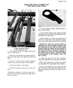 Alternative view of John Deere 1600 Series Drawn Chisel Plow Operator's Manual (OMN159437)
