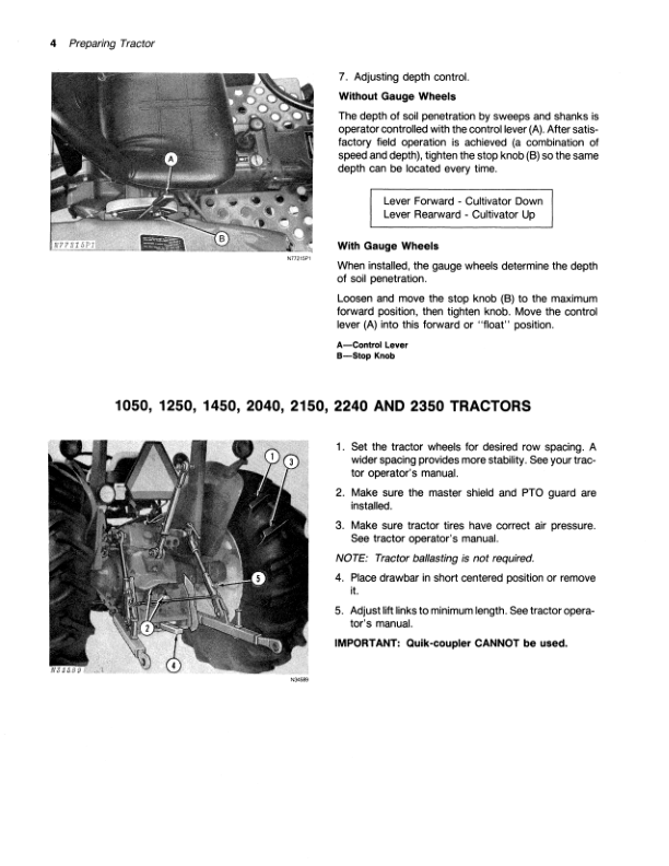 John Deere 11 Integral Field Cultivator Operator's Manual (OMN159448) - Image 2