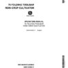 John Deere 75 Toolbar Cultivator Operator's Manual (OMN159452)