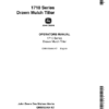 John Deere 1710 Series Drawn Mulch Tiller Operator's Manual (OMN159464)