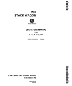 John Deere 200 Stack Wagons Operator's Manual (OMN159506)