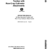 John Deere 80 Rear-Mounted Toolbar w/Cultivator Attachments Operator's Manual (OMN159528)