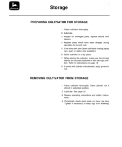 Alternative view of John Deere A20 Row-Crop Cultivator (001411-) Operator's Manual (OMN159556)