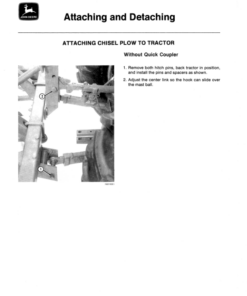 Alternative view of John Deere 1600 Series Two-Bar Integral Chisel Plow Operator's Manual (OMN159566)
