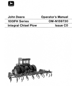 John Deere 100 IFH Chisel Plow, Integral Operator's Manual (OMN159730)