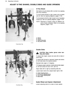Alternative view of John Deere 835 Row Crow Cultivator Operator's Manual (OMN200014)
