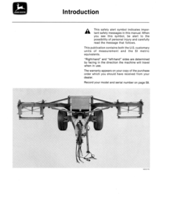 Alternative view of John Deere 530 Transport Hitch (000602-) Operator's Manual (OMN200022)