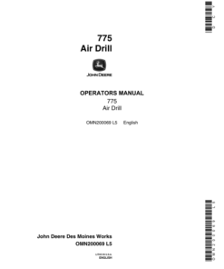 John Deere 775 Air Drill Operator's Manual (OMN200069)