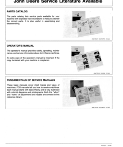 Alternative view of John Deere 8 Mid-Mounted Cultivator Operator's Manual (OMN200081)