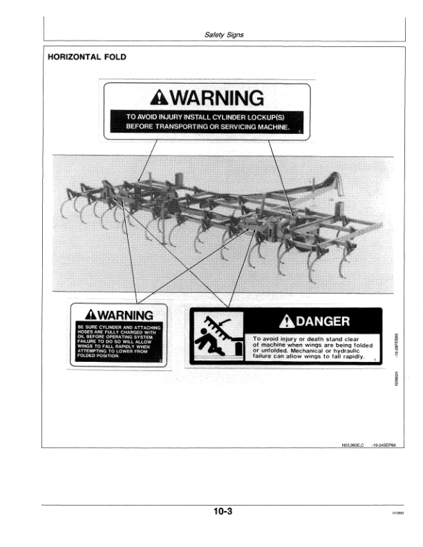 John Deere 960 Series Drawn Field Cultivator Operator's Manual (OMN200083) - Image 2
