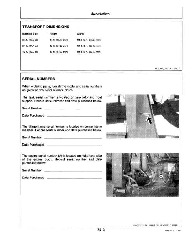John Deere English - ( 001076- ) .....665 Central Metering Seeder Operator's Manual (OMN200115) - Image 3