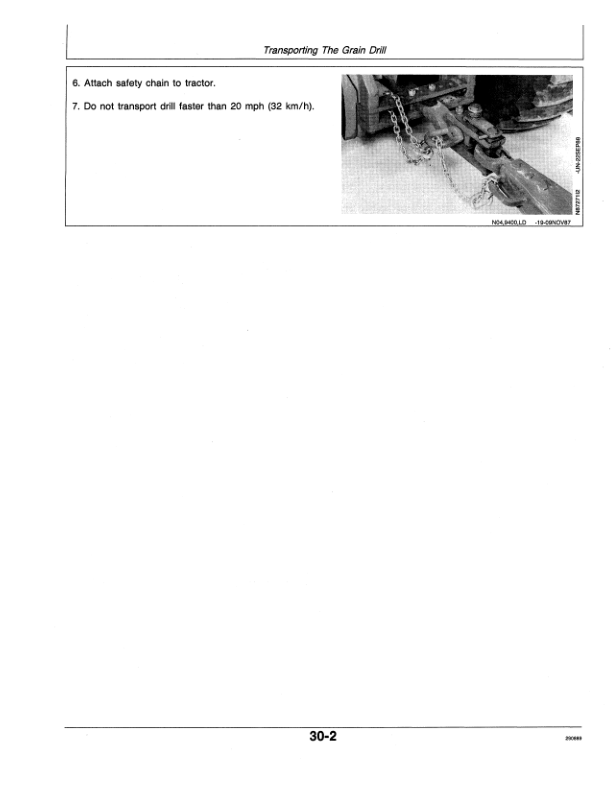 John Deere ( -003667 )9400 Press Wheel Hoe Drill Operator's Manual (OMN200122) - Image 2