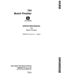 John Deere 724 Mulch Finisher Operator's Manual (OMN200133)