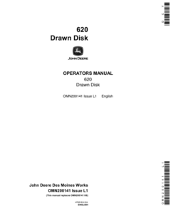 John Deere 620 Drawn Disk Operator's Manual (OMN200141)