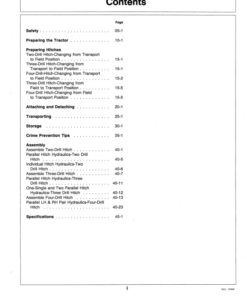 Alternative view of John Deere 2-Drill, 3-Drill, 4-Drill Hitches Operator's Manual (OMN200226)
