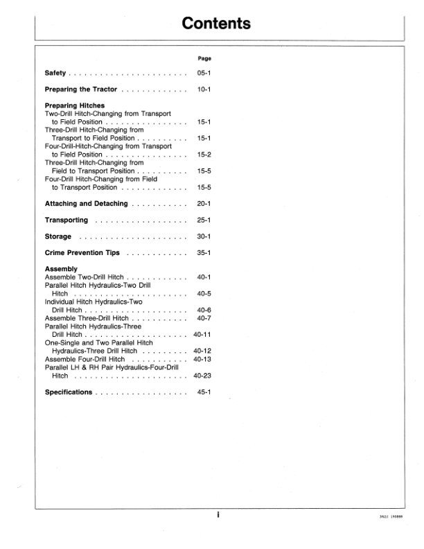 John Deere 2-Drill, 3-Drill, 4-Drill Hitches Operator's Manual (OMN200226) - Image 2