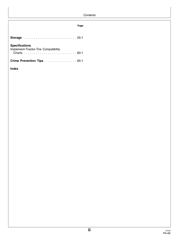 John Deere 875 Series Rigid Min-Till Cultivator Operator's Manual (OMN200249) - Image 2