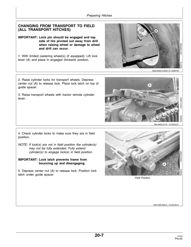 John Deere 9400 Series Grain Drill Hitches Operator's Manual (OMN200264) - Image 2
