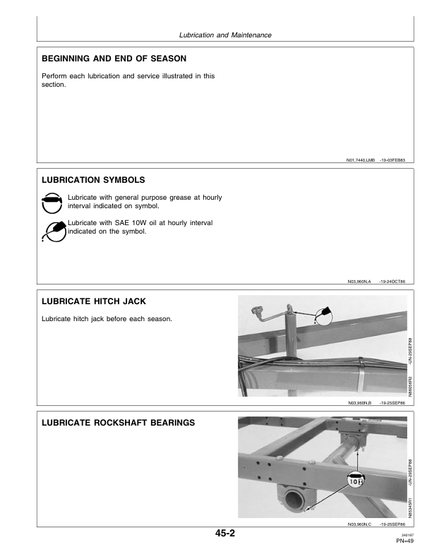 John Deere 960 Series Drawn Field Cultivators (013921-) Operator's Manual (OMN200318) - Image 2