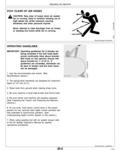 Alternative view of John Deere 610 Tool Seeder Operator's Manual (OMN200332)