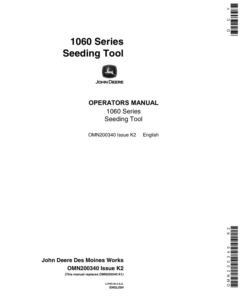 John Deere 1060 Seeding Tool Operator's Manual (OMN200340)